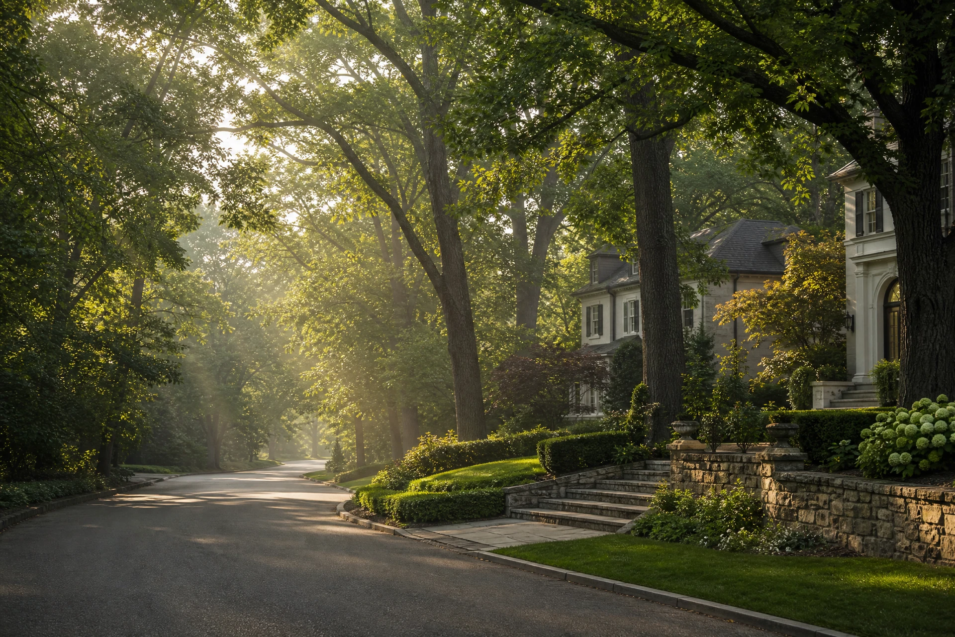 Representative tree-lined South Metro Atlanta residential setting as visual context for contact